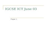 IGCSE ICT June 03