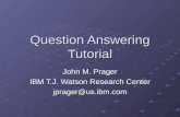 Question Answering Tutorial