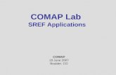 COMAP Lab  SREF Applications
