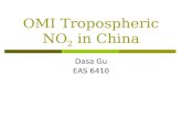 OMI Tropospheric NO 2  in China