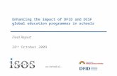 Enhancing the impact of DFID and DCSF global education programmes in schools Final Report
