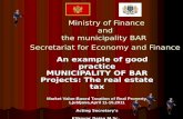 Ministry of Finance  and  the municipalit y  BAR  Secretariat for Economy and Finance