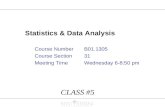 Statistics & Data Analysis
