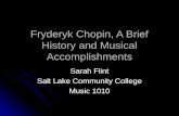 Fryderyk Chopin, A Brief History and Musical Accomplishments