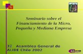 Seminario sobre el Financiamiento de la Micro, Pequeña y Mediana Empresa