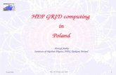 HEP GRID computing  in  Poland