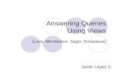 Answering Queries Using Views