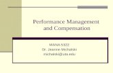 Performance Management  and Compensation