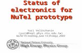 Status of electronics for NuTel prototype