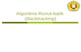 Algoritma Runut-balik  ( Backtracking )