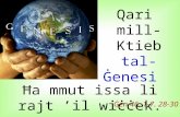Qari  mill-Ktieb  tal-Ġenesi Ġen 46, 1-7. 28-30