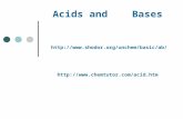 Acids and    Bases shodor/unchem/basic/ab/  chemtutor/acid.htm
