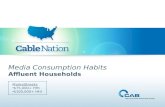 Media Consumption Habits Affluent Households