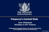 Treasury’s Central Role