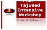 FAST  Tajweed  Intensive Workshop