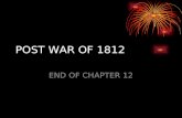 POST WAR OF 1812