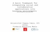 A basic framework for integrating social and collaborative applications into learning environments