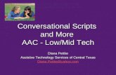 Conversational Scripts  and More  AAC - Low/Mid Tech