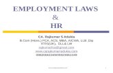 EMPLOYMENT LAWS &  HR