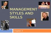 Management styles and skills