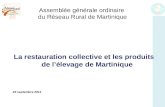 Assemblée générale ordinaire  du Réseau Rural de Martinique