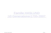 Familie HASLUND : 10 Generationer 1705-2007