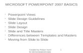 MICROSOFT POWERPOINT 2007 BASICS