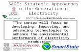SAGE: Strategic Approaches to the Generation of Electricity Jochen Lauterbach