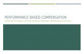 Performance Based Compensation
