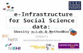 e-Infrastructure for Social Science data: Obesity e-Lab & MethodBox