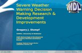 Severe Weather Warning Decision Making Research & Development Improvements