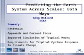 Predicting the Earth System Across Scales: Both Ways