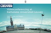 Videoconferencing at  Katholieke Universiteit Leuven