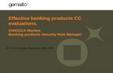 Effective banking products CC evaluations.