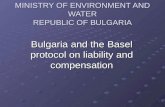 MINISTRY OF ENVIRONMENT AND WATER REPUBLIC OF BULGARIA