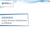 SIDEKICK nowy format reklamowy  w IDMnet