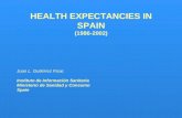 HEALTH EXPECTANCIES IN SPAIN (1986-2002)