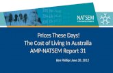 Prices These Days! The Cost of Living In Australia AMP-NATSEM Report 31