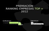 PREMIACIÓN RANKING EMPRESAS  TOP + 2012