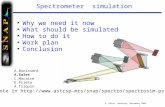Spectrometer  simulation