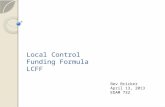 Local Control  Funding Formula LCFF