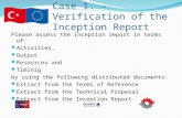 Case  1.  – Verification of the Inception Report