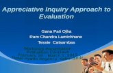 Appreciative Inquiry Approach to Evaluation