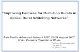 “Improving Fairness for Multi-Hop Bursts in  Optical Burst Switching Networks”