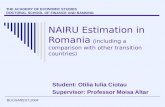 NAIRU Estimation in Romania ( including a comparison with other transition countries)