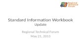 Standard Information Workbook Update
