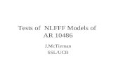 Tests of  NLFFF Models of  AR 10486