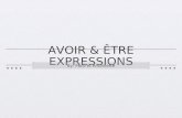AVOIR & ÊTRE EXPRESSIONS