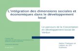 L’intégration des dimensions sociales et économiques dans le développement local