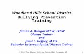 Woodland Hills School District Bullying Prevention Training  James A. Bozigar,ACSW, LCSW